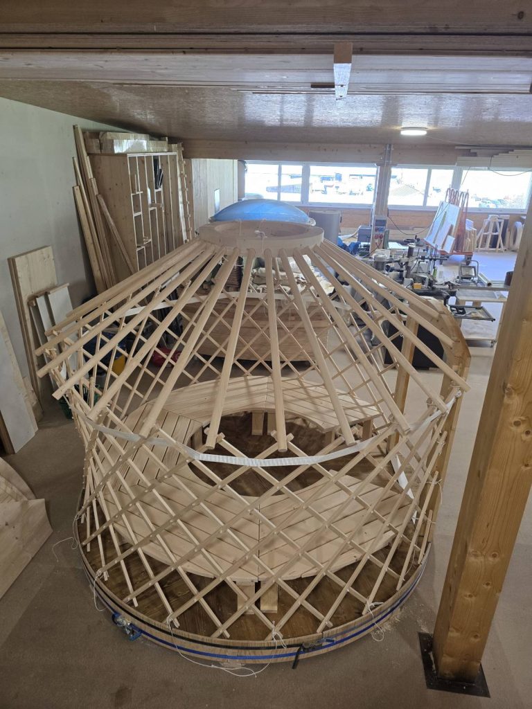 saunajurte schweiz werkstatt